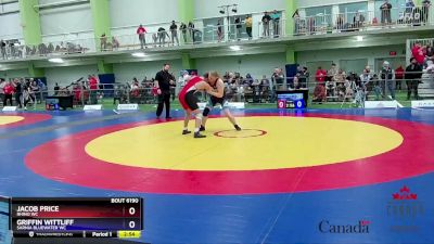 92kg Cons. Round 2 - Jacob Price, Rhino WC vs Griffin Wittliff, Sarnia Bluewater WC