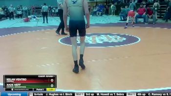 2 - 113 lbs Cons. Round 3 - Kelan Ventro, Central vs Xade Neff, Central (Woodstock)