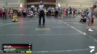 140 lbs Semis & 1st Wrestleback (8 Team) - Luis Luna, Pitbulls Elite vs Jaxson Czerny, Metro All Stars