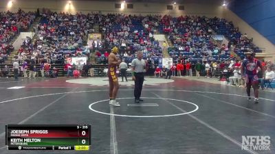 3 - 215 lbs Semifinal - Keith Melton, Petersburg vs Joeseph Spriggs, Magna Vista