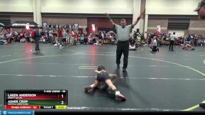 56 lbs Cons. Semi - Laken Anderson, Ninety Six Wc vs Asher Crisp, Spatola Wrestling