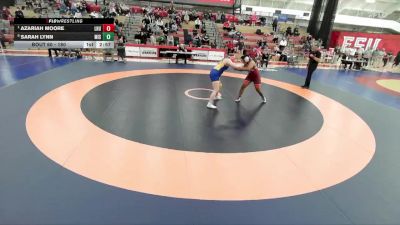 180 lbs Quarterfinal - Azariah Moore, Lock Haven University vs Sarah Lynn, Misericordia