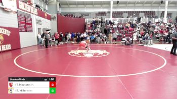 106 lbs Quarterfinal - Triston Mouton, Baylor School vs Blake Miller, Boyd Buchanon