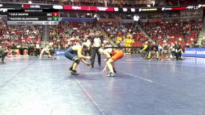 3A-190 lbs Cons. Semi - Paxton Blanchard, Lewis Central vs Cole Martin, Ames