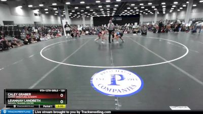 120 lbs 1st Place Match - Caley Graber, Summit Wrestling Academy vs Leiannah Landreth, Wichita Training Center