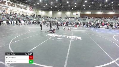 98 lbs Semifinal - Manny Ayala, Red Wave Wrestling vs Izaiah Voice, Team Viper