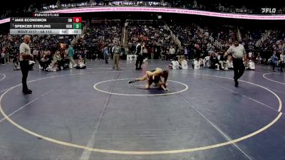 4A 113 lbs Cons. Round 1 - Spencer Sterling, Cardinal Gibbons vs Jake Economon, South Mecklenburg High School