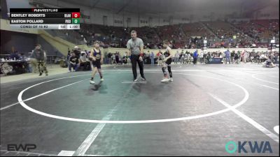 76 lbs Consi Of 16 #2 - Bentley Roberts, Blanchard Youth Wrestling Club vs Easton Pollard, Piedmont