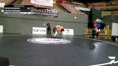 Cadet Boys Lower - 126 lbs Champ. Round 2 - Pietro Schineider, Diablo Wrestling Club vs Arthur Fernandez