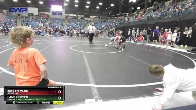 61 lbs Cons. Round 4 - Lane Horsch, Kansas Young Guns Wrestling Cl vs Jaytyn Mudd, Beloit