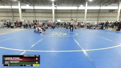 105 lbs Champ. Round 2 - Colt Crockett, McCall vs Landon Stohel, Sublime Wrestling Academy