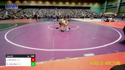 100 lbs Quarterfinal - Julian Almanza, Merced Bears WC vs Nash Johnston, Sons Of Atlas