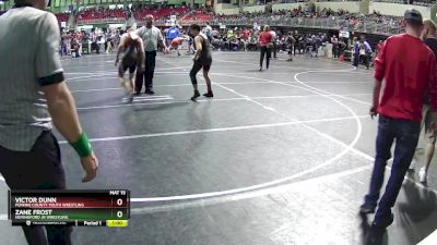 130 lbs Cons. Round 5 - Victor Dunn, Perkins County Youth Wrestling vs Zane Frost, Hemingford Jr Wrestling