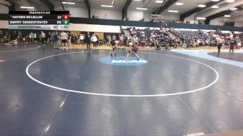 184 lbs Quarterfinal - Hayden McLellan, Alvernia vs Dmitry Derbedyenyev, New York University