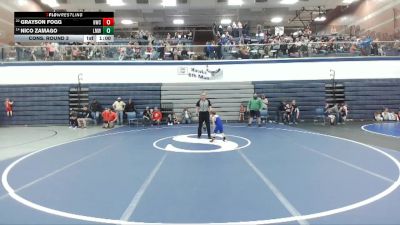 47 lbs Cons. Round 3 - Grayson Fogg, Homedale Wrestling Club vs Nico Zamago, Lil Mavs Wrestling