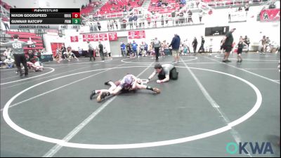 64 lbs Semifinal - Tatum Hawkins, Noble Takedown Club vs Oakley Blood, Watonga Youth Wrestling