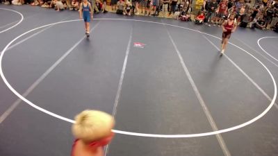 98 lbs Cons. Round 2 - Zachary Huebner, GunSmoke Wrestling Club vs Ben Lange, Warriors Warehouse