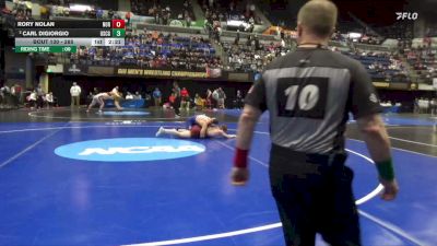 285 lbs Champ. Round 1 - Rory Nolan, Norwich vs Carl DiGiorgio, Coast Guard