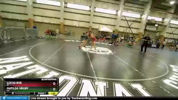 136 lbs Quarterfinal - Lucas Boe, IN vs Matilda Hruby, CO