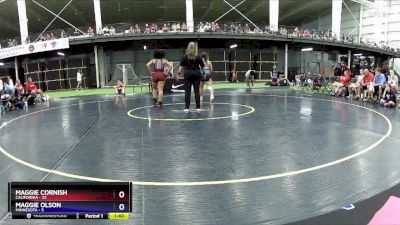 112 lbs Round 4 (6 Team) - Maggie Cornish, California vs Maggie Olson, Minnesota