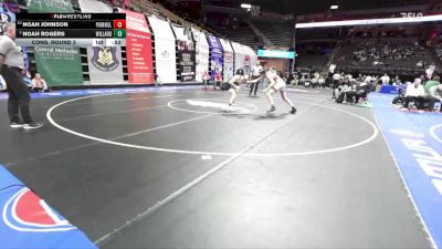 150 Class 4 lbs Cons. Round 2 - Noah Johnson, Park Hill vs Noah Rogers, Willard