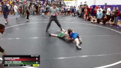 75 lbs Quarterfinal - Hudson Griebe, Cane Bay Cobras vs Peyton Webster, Summerville Takedown Club