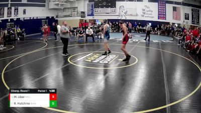 139 lbs Champ. Round 1 - Richard Hutchins, Slippery Rock Area Hs vs Markece Uber, Mercer Area Hs