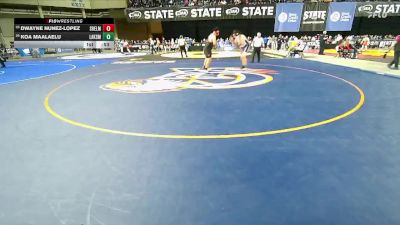 Boys 3A 285 lbs Cons. Round 3 - Dwayne Nunez-Lopez, Shelton vs Koa Maalaelu, Lakes