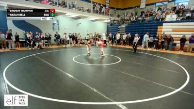 120 lbs. Cons. Round 6 - Sarah Bell, Lombard (Montini) Catholic vs Lindsay Rampani, St. Clair