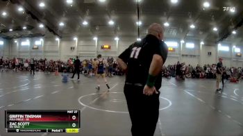 132 lbs Round 3 (4 Team) - Griffin Tinsman, Full Circle vs Zac Scott, WV Wild