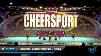 Universal Cheer Experience - Fusion [2021 L1 Junior - D2 - Small - B Day 2] 2021 CHEERSPORT National Cheerleading Championship