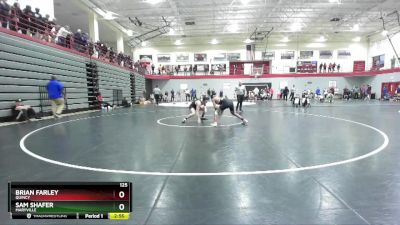 125 lbs Cons. Round 3 - Sam Shafer, Maryville vs Brian Farley, Quincy