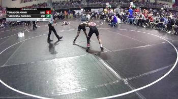 90 lbs Champ. Round 2 - Deacon Johnk, Broken Bow Wrestling Club vs Greyson Giorgio, Wrestling With Character