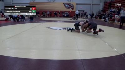 197 lbs Champ. Round 1 - Marco Guzman, North Iowa Area Community College vs Gaige Allen, Grand View (Iowa)