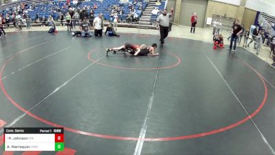 12U Boys - 67 lbs Cons. Semis - Ryker Johnson, Eastern Oregon Elite vs Alexander Marroquin, Coachella Valley Wrestling Club