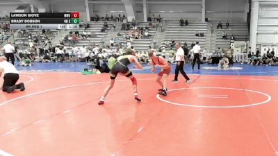 113 lbs Rr Rnd 1 - Lawson Giove, MetroWest United Lightning - HSB vs Brady Dobson, 4M Strength - HSB