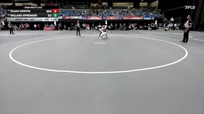 157 lbs Cons. Round 1 - Willard Sprenger, Bismarck State vs Elijah Griffin, Cumberland