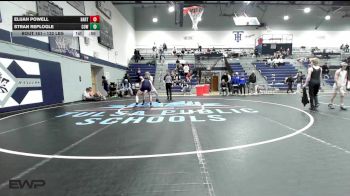 132 lbs 3rd Place - Elijah Powell, Bartlesville High School vs Stran Replogle, Coweta