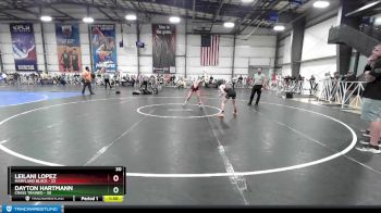 110 lbs Rd# 3 12:00pm Friday - Dayton Hartmann, Crass Trained vs Leilani Lopez, Maryland BLACK