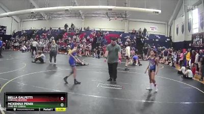 80 lbs Round 2 - Bella Galfetti, Carolina Reapers vs McKenna Penix, Cane Bay Cobras