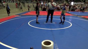 80 lbs Rr Rnd 3 - Ryder Bagwill, Berryhill Wrestling Club vs Clover Crouch, Tulsa Blue T Panthers