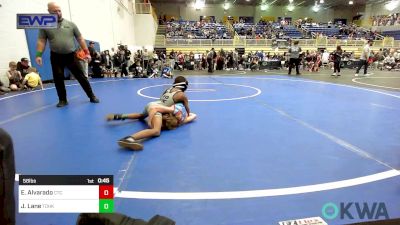 58 lbs Semifinal - Easton Alvarado, Comanche Takedown Club vs Jerry Lane, Team Of Hard Knox