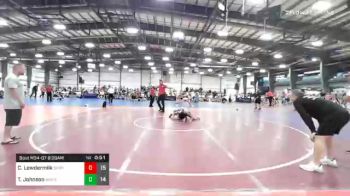 90 lbs Prelims - Cael Lowdermilk, Ohio Rampage vs Tye Johnson, Warhawks Wrestling Inc.