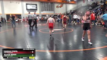 95 lbs 5th Place Match - Maddax Stiefel, East Buchanan vs Blayze Bieber, Indee Mat Club