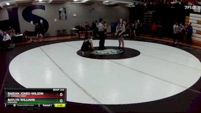 120 lbs. Champ. Round 2 - Raidan Jones-wilson, Ft. Zumwalt West vs Baylyn Williams, Lebanon