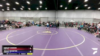 127 lbs 2nd Wrestleback (16 Team) - Ashley Cannon, Utah vs Regan Rosseter, Nebraska