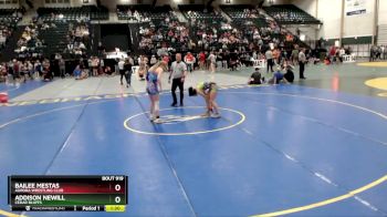 122-133 lbs Quarterfinal - Bailee Mestas, Aurora Wrestling Club vs Addison Newill, Cedar Bluffs