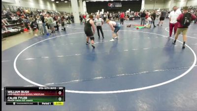 285 lbs Round 5 - Caleb Tyler, Mason-Dixon Mat Hawgs vs William Bush, Lake Gibson High School Wrestling