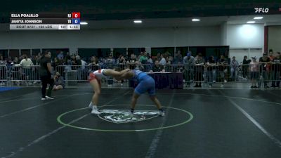 160 lbs Semifinal - Ella Poalillo, NJ vs Janiya Johnson, TN