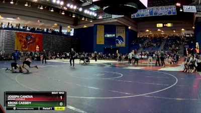 157 lbs Cons. Round 7 - Kross Cassidy, Fairfax vs Joseph Canova, Bergen Catholic